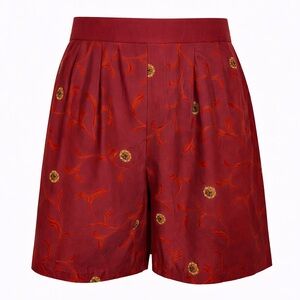 Time Zone Bermuda Comfy Loose House Shorts Women SZ S Vacation Resortwear Grunge